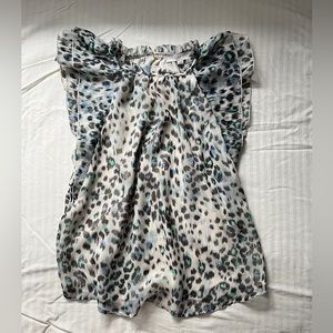 NWT Loft Flowy Sleeveless Leopard Blouse
